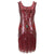 Punainen Lyhyt Gatsby-Mekko