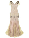 Ivory Haute Couture -Pitkä Gatsby-Mekko
