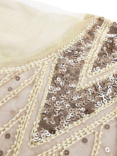 Ivory Haute Couture -Pitkä Gatsby-Mekko
