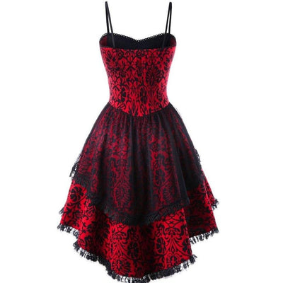 Vintage 50-Luvun Goottilainen Mekko Punainen