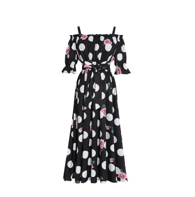 Vintage-Vaikutteinen Mekko