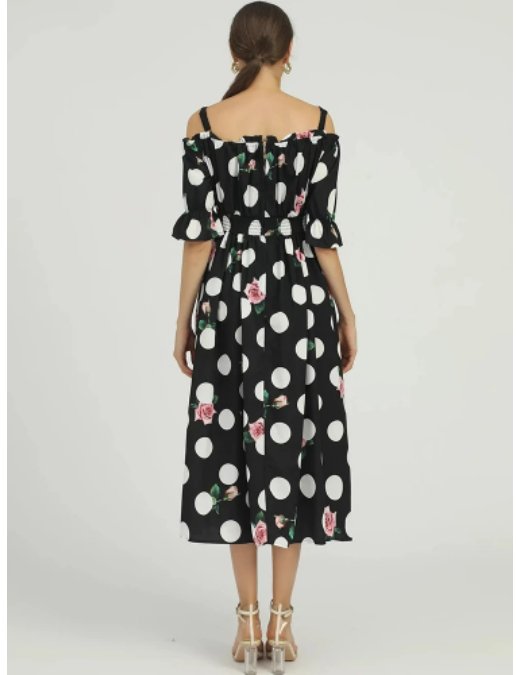 Vintage-Vaikutteinen Mekko