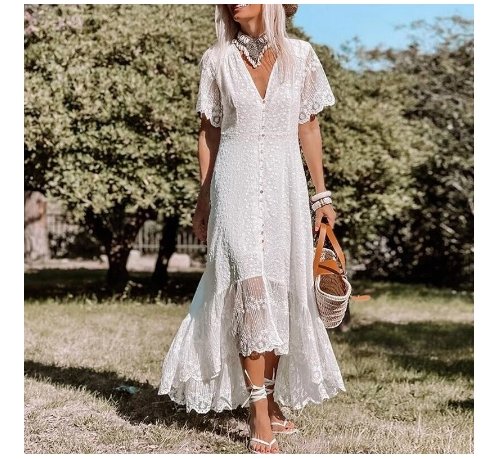 Vintage 70-Luvun Pitkä Mekko