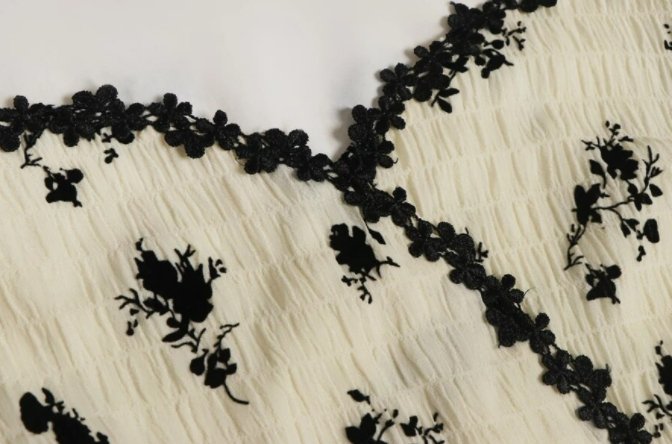 Vintage Khaki Kukkainen Pitkä Mekko