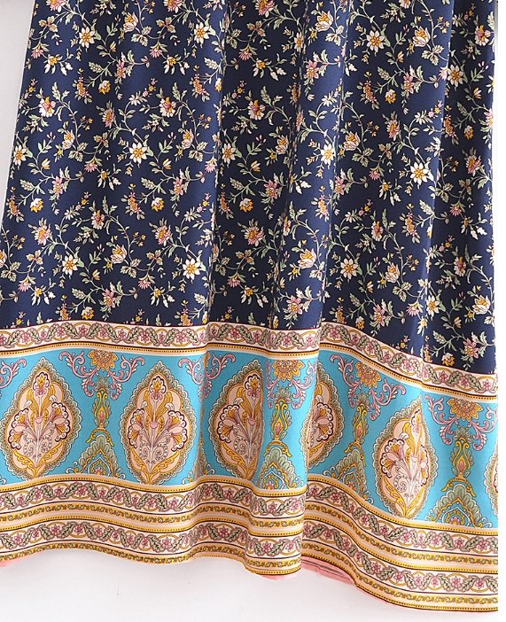 Vintage 70-Luvun Pitkä Mekko