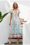 Vintage Bohemian Pitkä Mekko