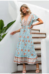 Vintage Bohemian Pitkä Mekko