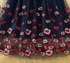 Vintage Laivastonsininen Pitsinen Häämekko