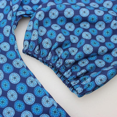 Sininen Vintage Maxi Mekko
