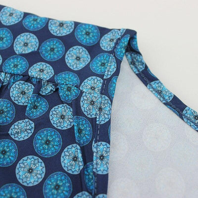 Sininen Vintage Maxi Mekko