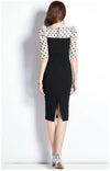 Vintage Polka Dot Midi -Mekko