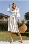 Vintage Kuviollinen Mekko