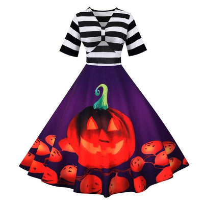 Retro Halloween-Mekko, Violetti