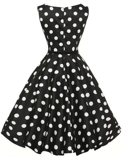 1950-Luvun Polka Dot Retro Pin-Up Rockabilly-Mekko