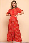 Punainen Mekko Valkoisilla Pilkuilla Vintage