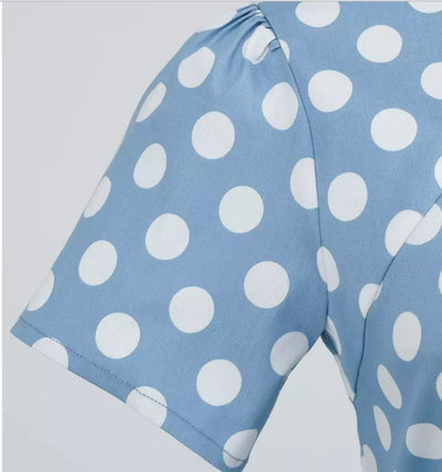 50-Luvun Vintage-Tyylinen Mekko, Sininen