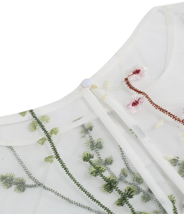 50-Luvun Tyylinen Vintage Flowers -Mekko