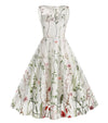 50-Luvun Tyylinen Vintage Flowers -Mekko