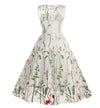 50-Luvun Tyylinen Vintage Flowers -Mekko