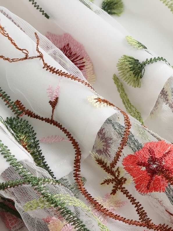 50-Luvun Tyylinen Vintage Flowers -Mekko