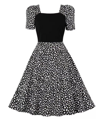 Musta Vintage 50-Luvun Tyylinen Mekko