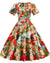 50-Luvun Vintage Patchwork -Tyylinen Mekko