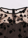 Vintage-Tyylinen Mekko Plus-Koon Ruskea