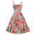 Plus-Koon Vintage-Tyylinen Mekko Vaaleanpunainen