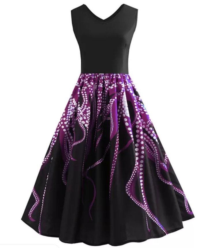 Vintage Hihaton A-Linjainen Mekko