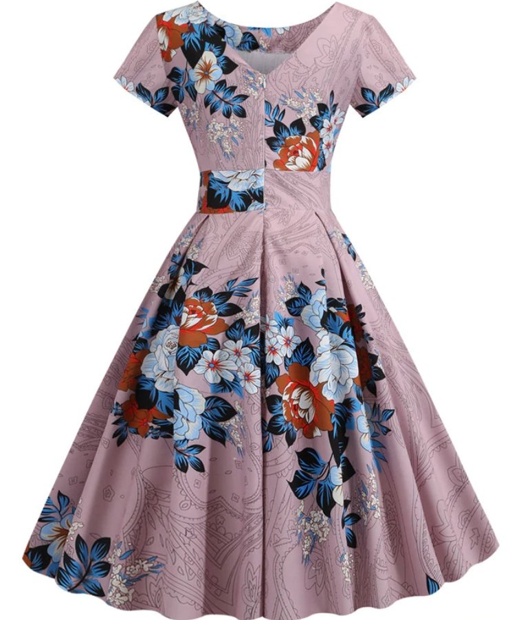 Vintage Tyylikäs Tunikamekko