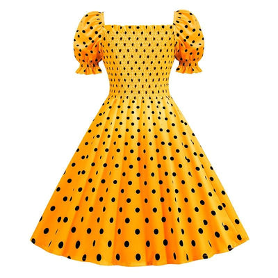 Keltainen 50-Luvun Mekko