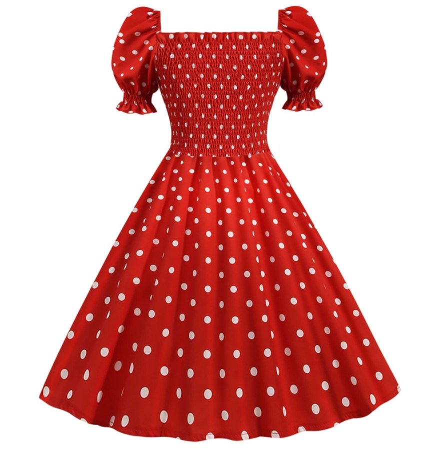 Punainen 50-Luvun Mekko