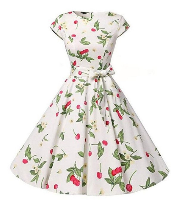 Vintage 1950 Kirsikkamekko