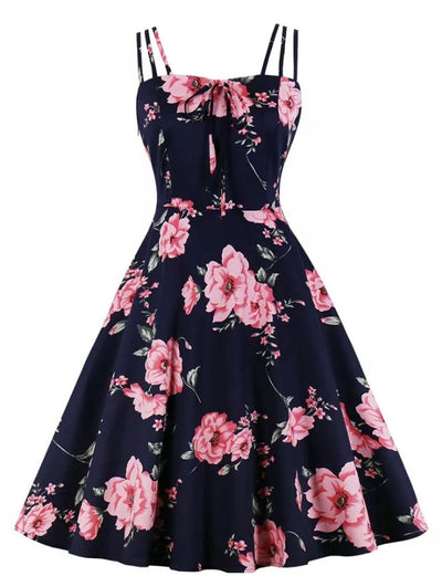 Vintage 1950 Red Roses -Mekko