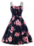 Vintage 1950 Red Roses -Mekko