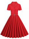 Vintage 1950 Punainen Mekko