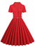 Vintage 1950 Punainen Mekko