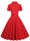 Vintage 1950 Punainen Mekko