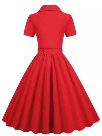Vintage 1950 Punainen Mekko