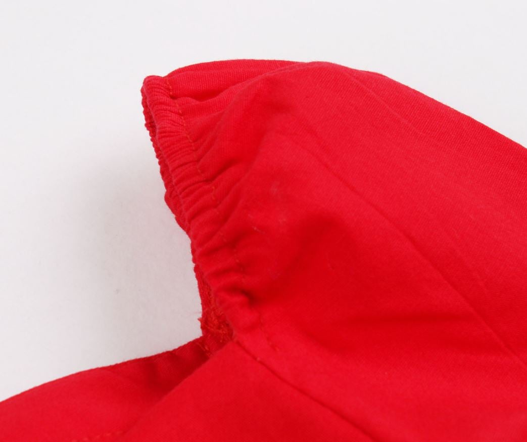 Vintage 50-Luvun Plus-Kokoinen Punainen Mekko