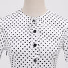 Vintage 60-Luvun Mustavalkoinen Mekko