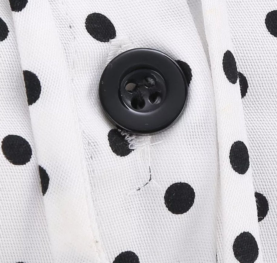 Vintage 60-Luvun Mustavalkoinen Mekko