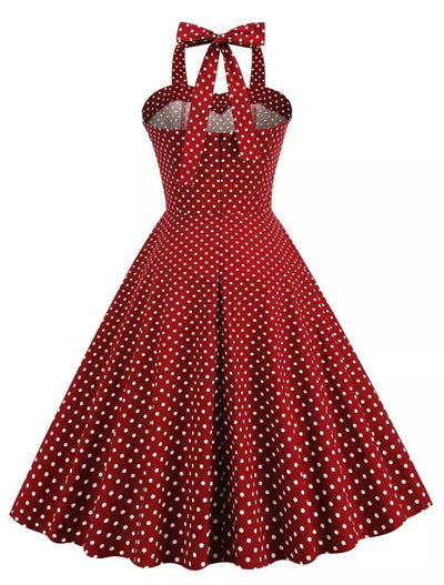 Vintage Mekko Punaisilla Pilkuilla