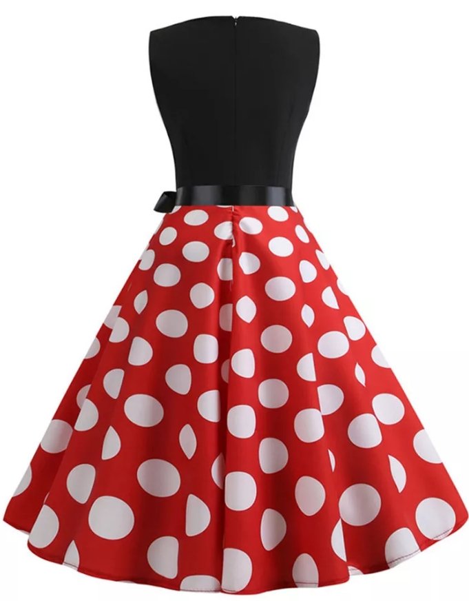 Vintage Englantilainen Punainen Mekko