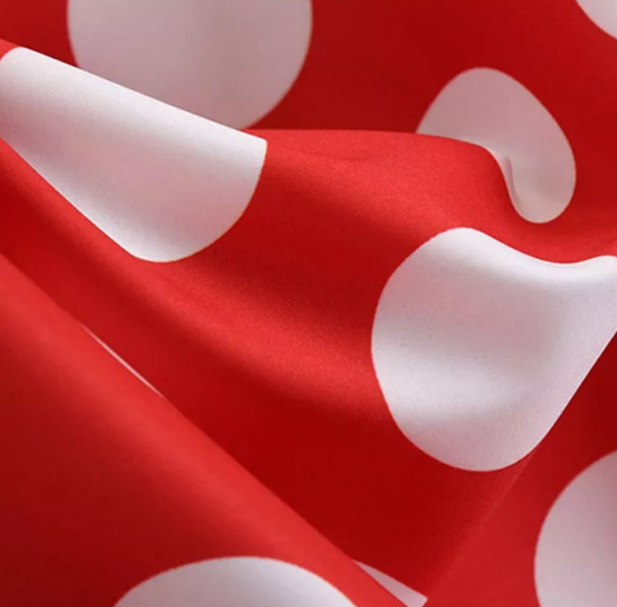 Vintage Englantilainen Punainen Mekko