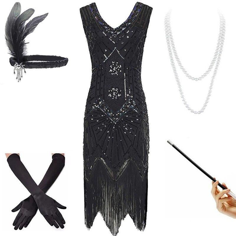 Vintage 20-Luvun Musta Mekko