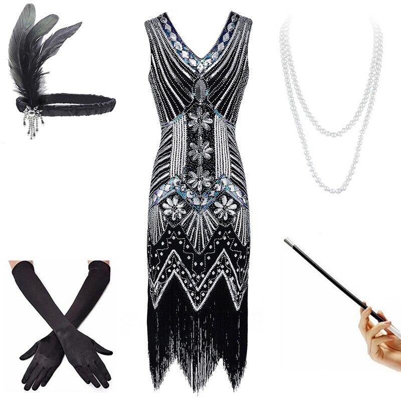 Vintage 20-Luvun Musta Mekko