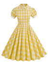Vintage 40-Luvun Keltainen Mekko