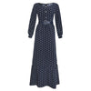 Vintage 40-Luvun Laivastonsininen Mekko