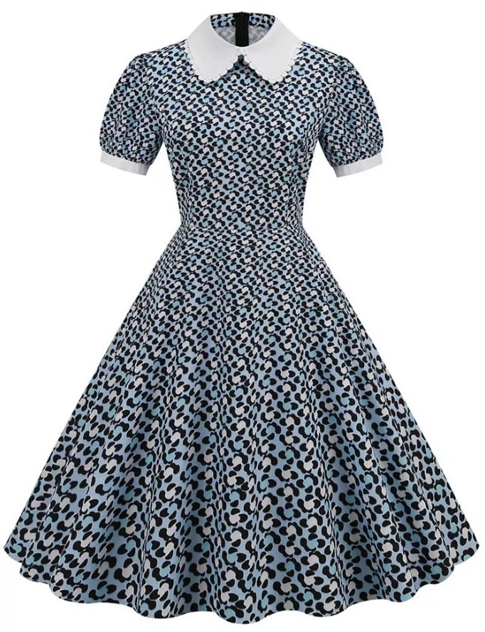 Vintage 50-Luvun Guinguette Spirit -Mekko